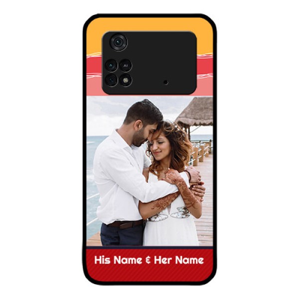 Poco M4 Pro 4G Custom Glass Mobile Case - Colorful Case Design