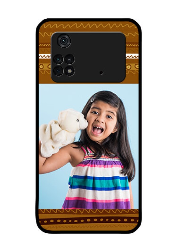 Poco M4 Pro 4G Custom Glass Phone Case - Friends Picture Upload Design