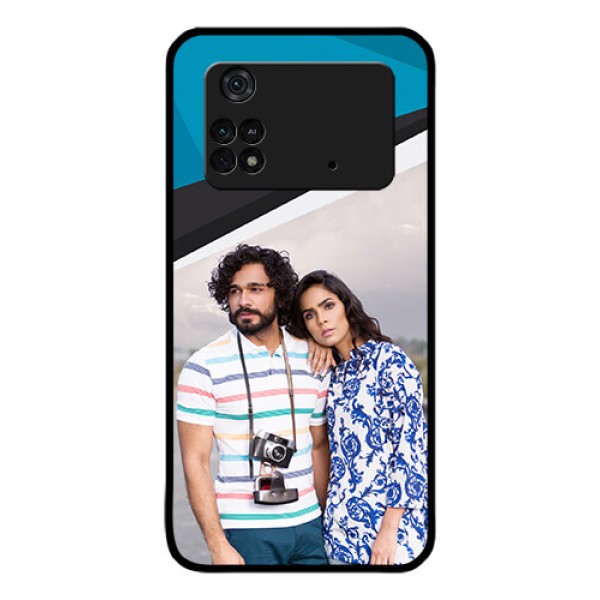 Poco M4 Pro 4G Photo Printing on Glass Case - Simple Pattern Photo Upload Design Poco M4 Pro 4G Photo Printing on Glass Case - Simple Pattern Photo Upload Design