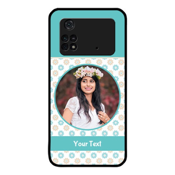 Poco M4 Pro 4G Custom Glass Mobile Case - Beautiful Flowers Design