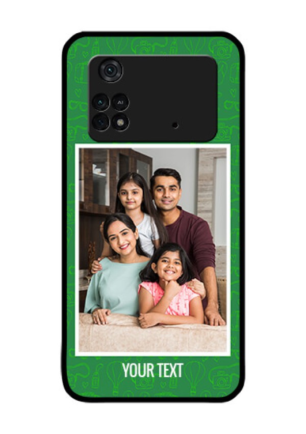 Poco M4 Pro 4G Personalized Glass Phone Case - Picture Upload Design