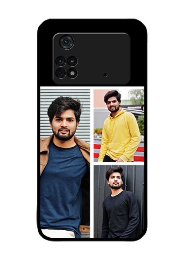 Poco M4 Pro 4G Photo Printing on Glass Case - Upload Multiple Picture Design