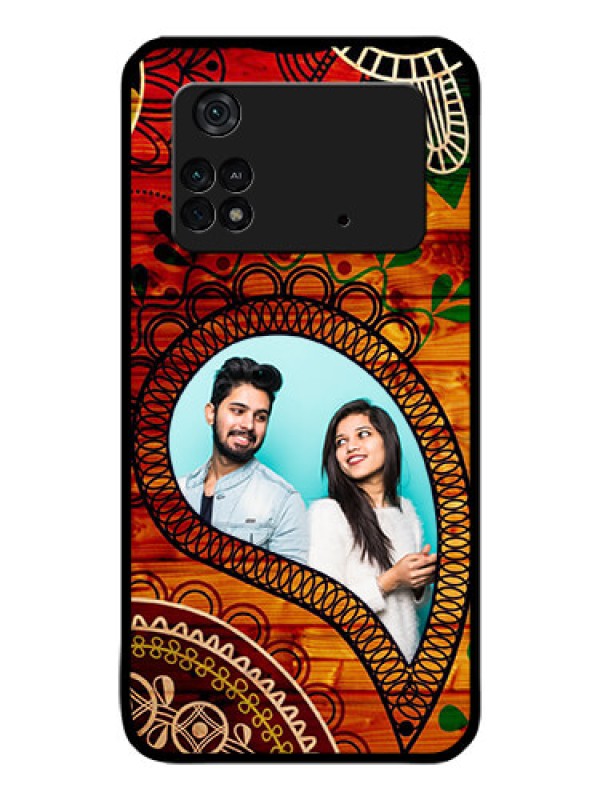 Custom Poco M4 Pro 4G Personalized Glass Phone Case - Abstract Colorful Design
