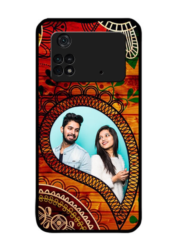 Poco M4 Pro 4G Personalized Glass Phone Case - Abstract Colorful Design