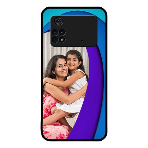 Poco M4 Pro 4G Photo Printing on Glass Case - Simple Pattern Design