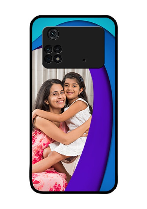 Poco M4 Pro 4G Photo Printing on Glass Case - Simple Pattern Design