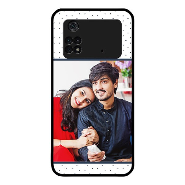 Poco M4 Pro 4G Personalized Glass Phone Case - Premium Dot Design