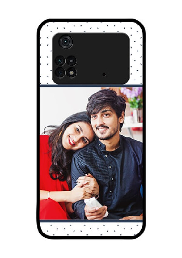 Poco M4 Pro 4G Personalized Glass Phone Case - Premium Dot Design