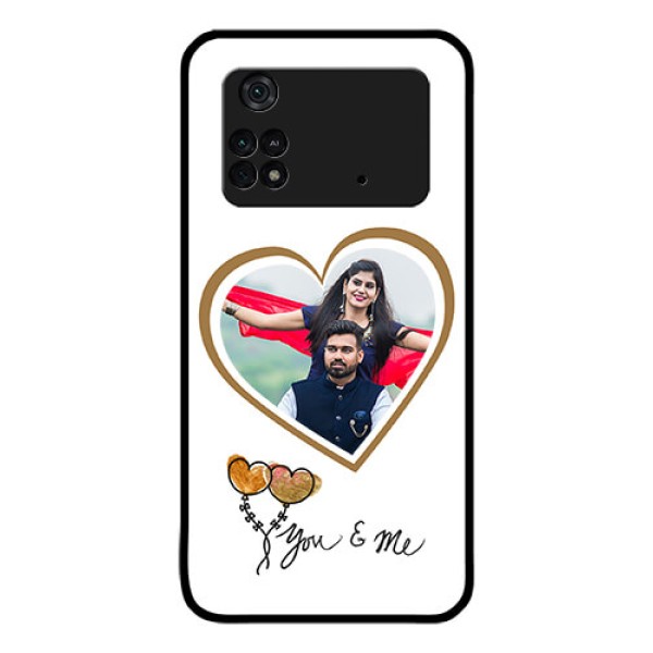 Poco M4 Pro 4G Custom Glass Mobile Case - You & Me Design