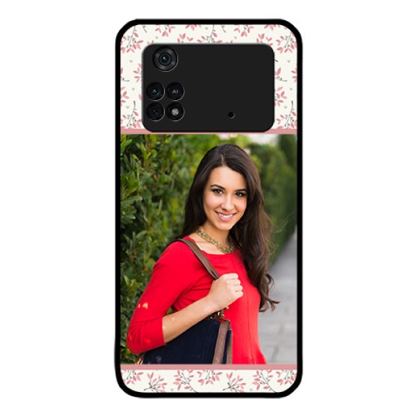 Poco M4 Pro 4G Custom Glass Phone Case - Premium Floral Design
