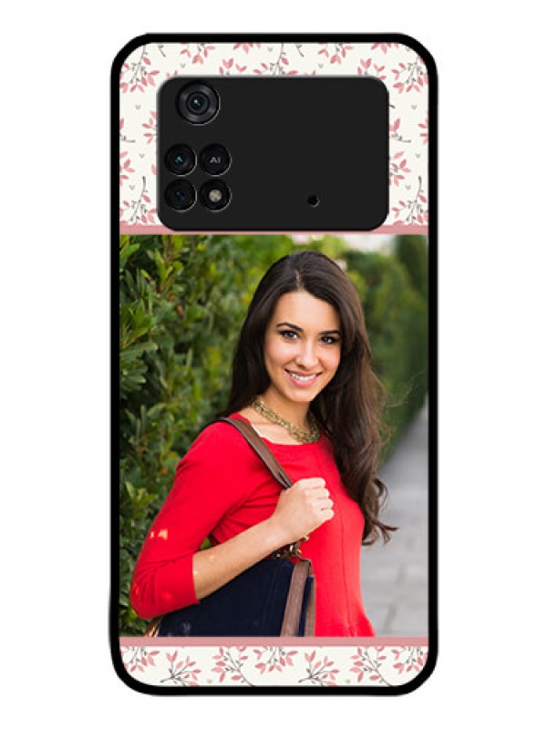 Custom Poco M4 Pro 4G Custom Glass Phone Case - Premium Floral Design