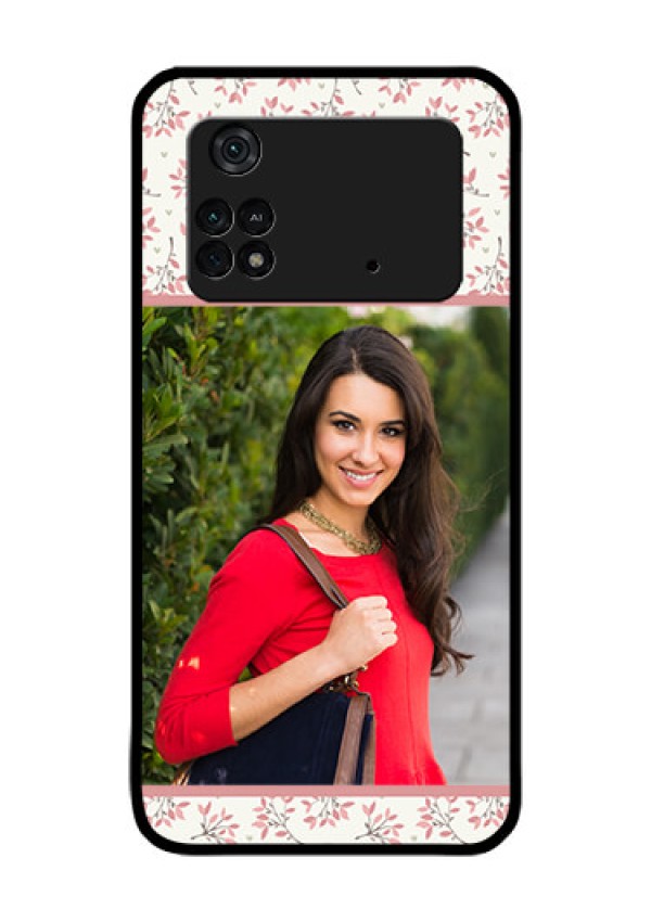 Poco M4 Pro 4G Custom Glass Phone Case - Premium Floral Design