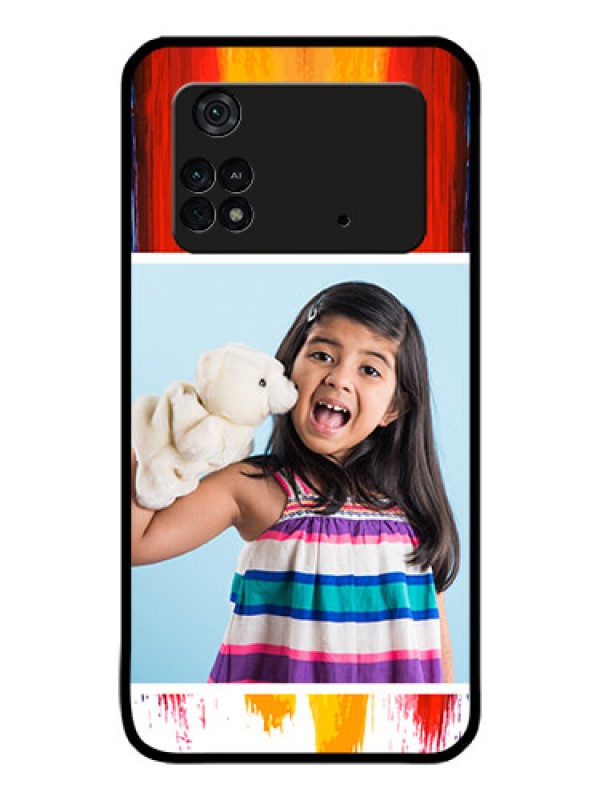 Custom Poco M4 Pro 4G Personalized Glass Phone Case - Multi Color Design