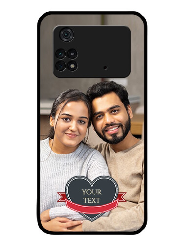 Custom Poco M4 Pro 4G Custom Glass Phone Case - Just Married Couple Design
