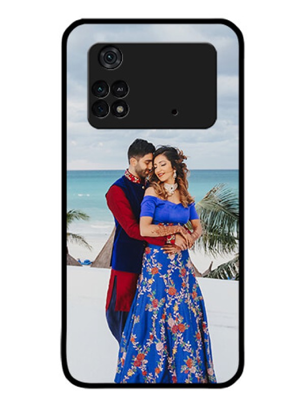 Custom Poco M4 Pro 4G Photo Printing on Glass Case - Upload Full Picture Design