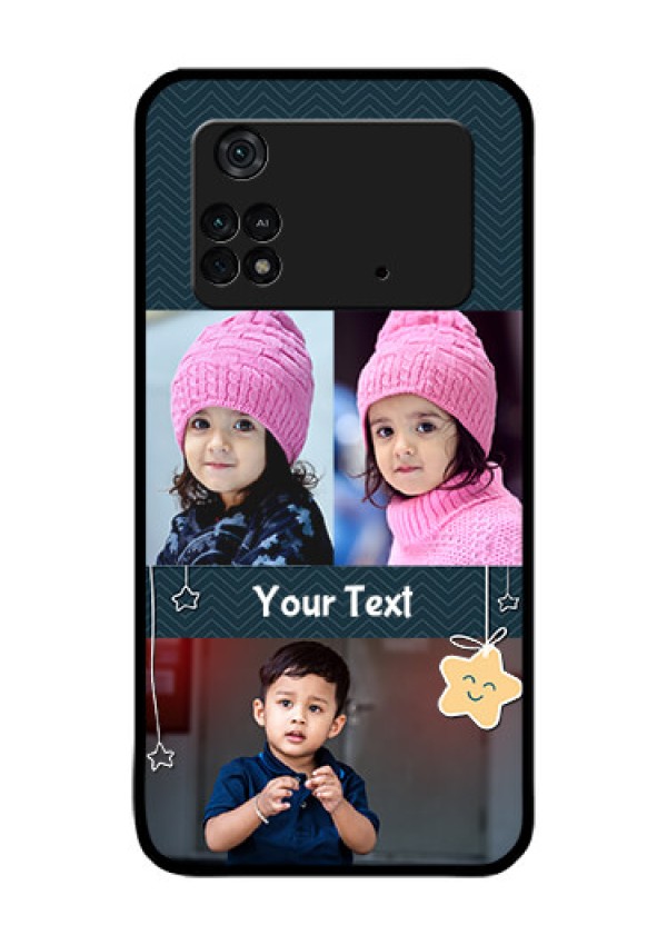 Poco M4 Pro 4G Custom Glass Mobile Case - Hanging Stars Design
