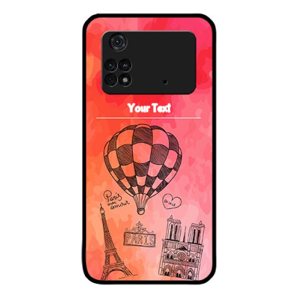Poco M4 Pro 4G Custom Glass Phone Case - Paris Theme Design