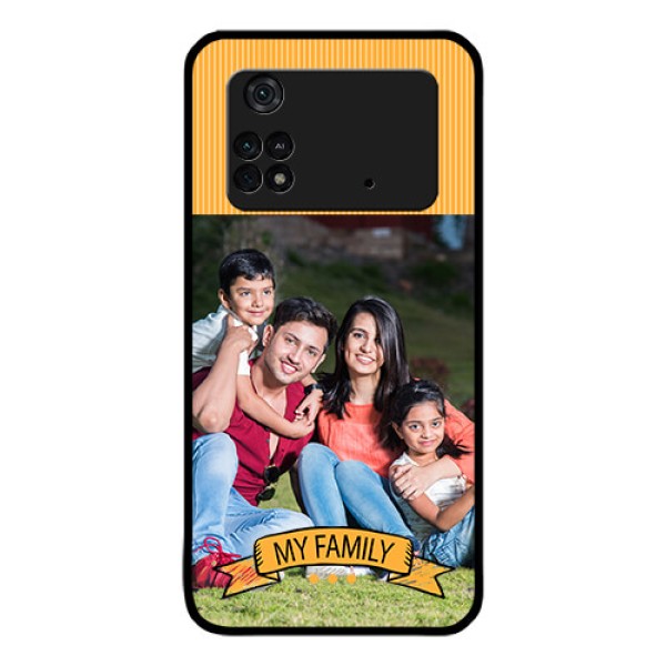 Poco M4 Pro 4G Custom Glass Phone Case - My Family Design