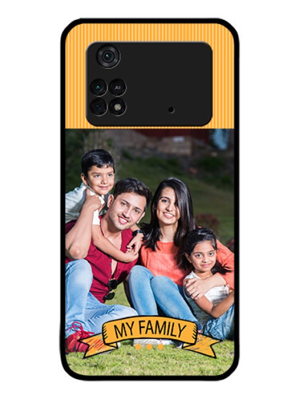 Custom Poco M4 Pro 4G Custom Glass Phone Case - My Family Design