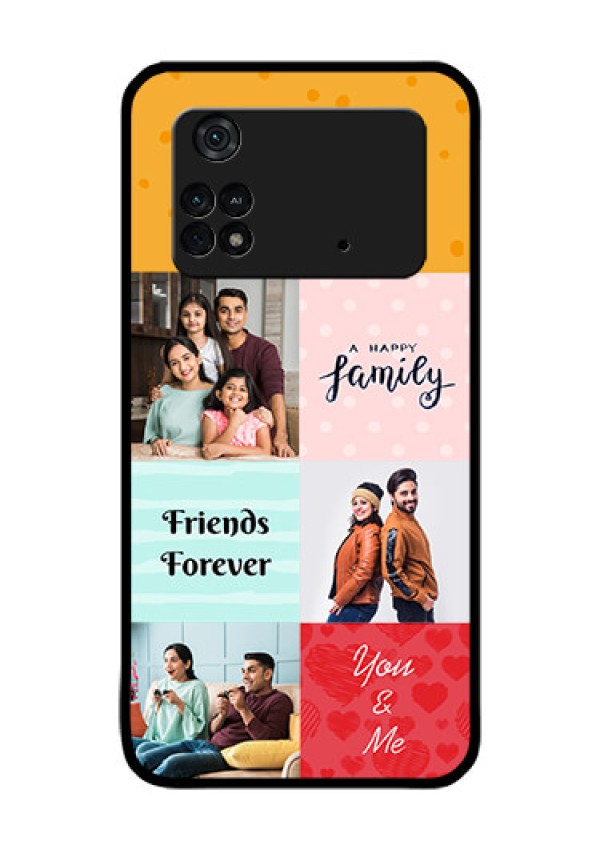 Poco M4 Pro 4G Personalized Glass Phone Case - Images with Quotes Design