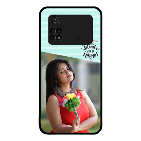 Poco M4 Pro 4G Custom Glass Phone Case - Friends Picture Icon Design