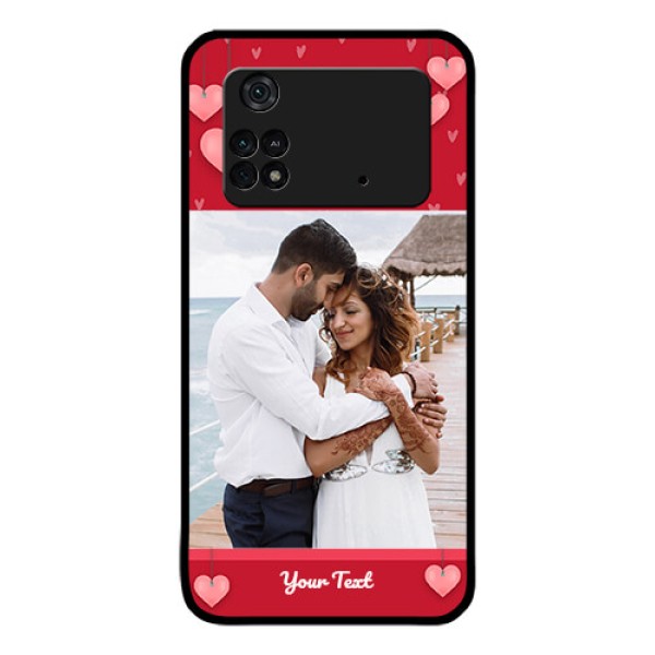 Poco M4 Pro 4G Custom Glass Phone Case - Valentines Day Design