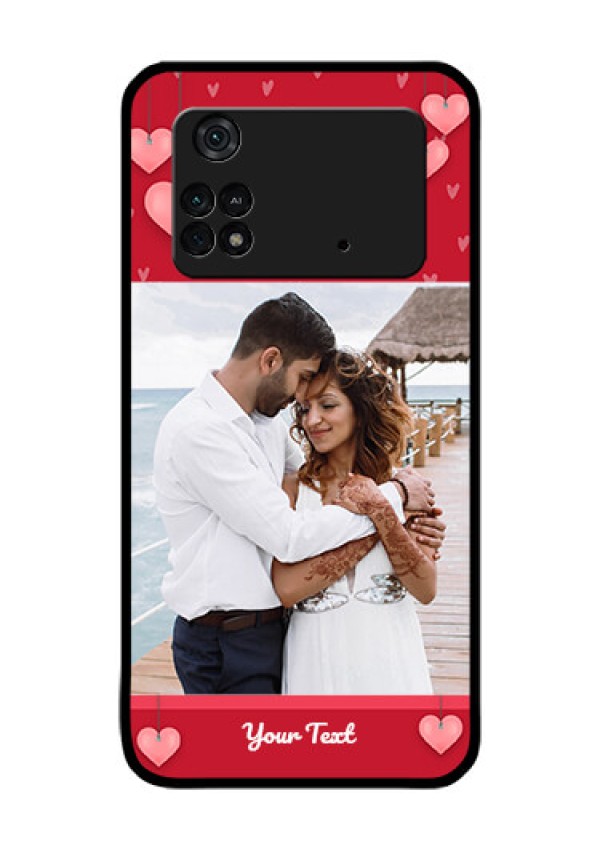 Poco M4 Pro 4G Custom Glass Phone Case - Valentines Day Design