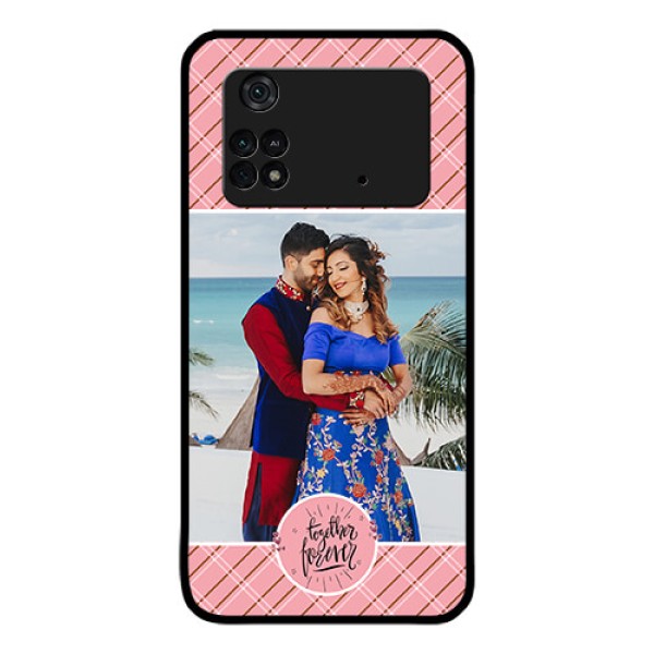 Poco M4 Pro 4G Personalized Glass Phone Case - Together Forever Design