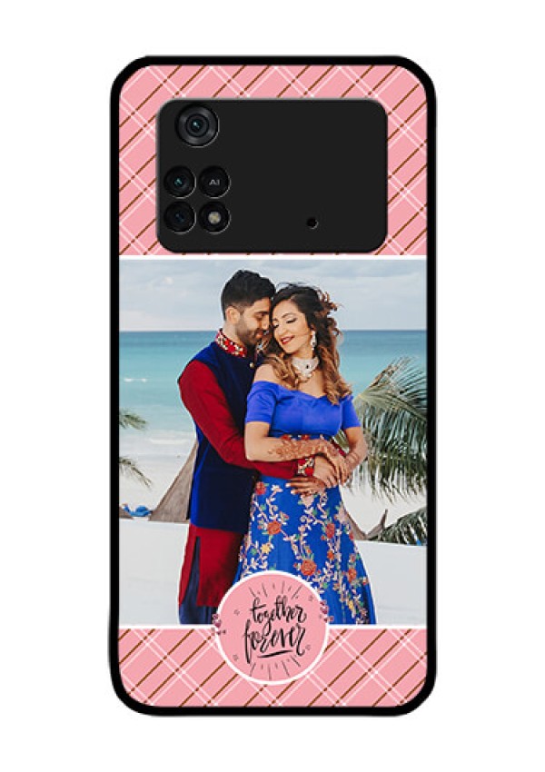 Poco M4 Pro 4G Personalized Glass Phone Case - Together Forever Design