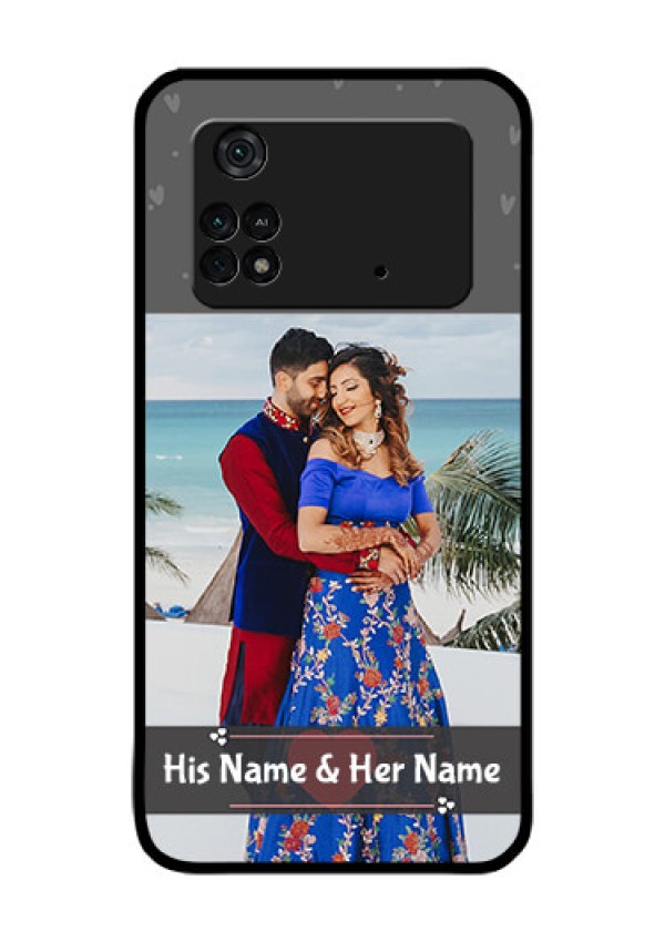 Poco M4 Pro 4G Custom Glass Mobile Case - Buy Love Design with Photo Online