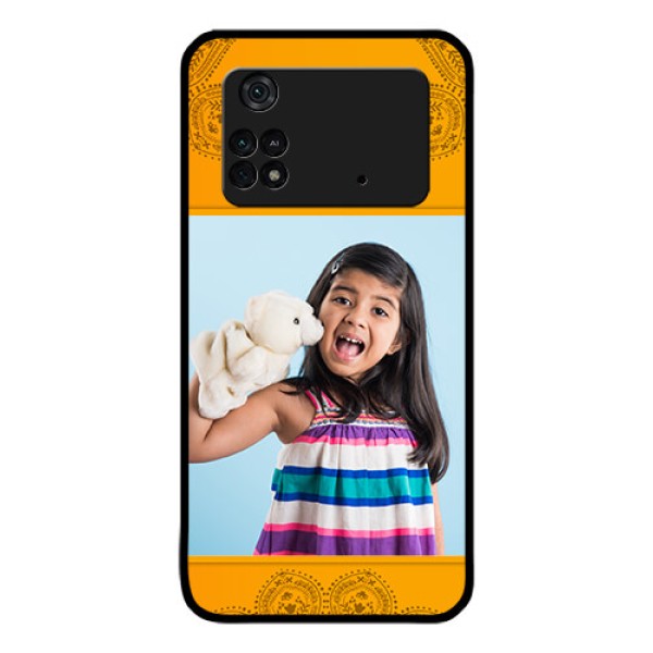 Poco M4 Pro 4G Personalized Glass Phone Case - Photo Wedding Design