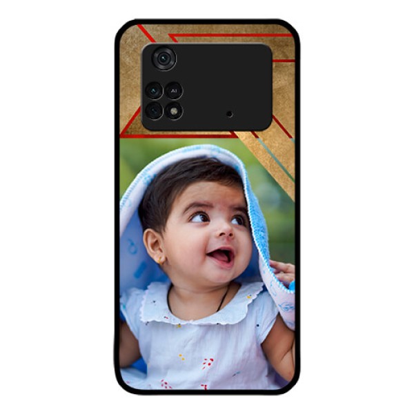 Poco M4 Pro 4G Personalized Glass Phone Case - Gradient Abstract Texture Design Poco M4 Pro 4G Personalized Glass Phone Case - Gradient Abstract Texture Design