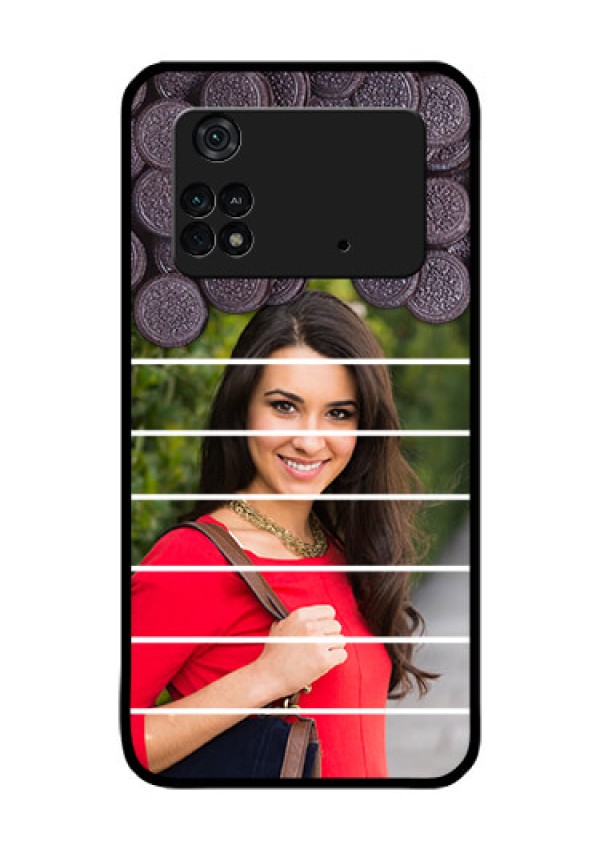 Poco M4 Pro 4G Custom Glass Phone Case - with Oreo Biscuit Design