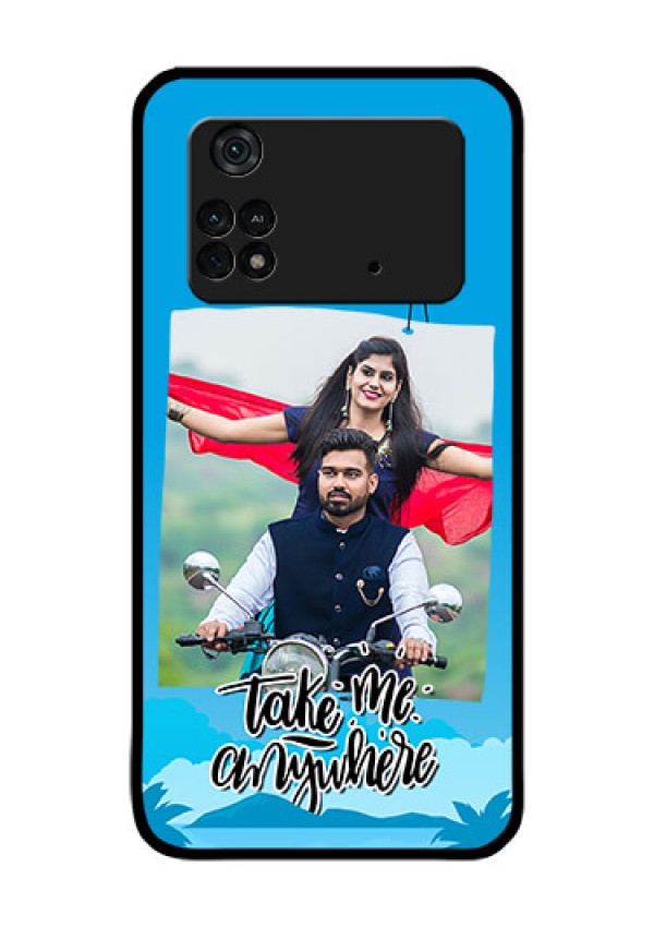 Poco M4 Pro 4G Custom Glass Mobile Case - Traveller Design