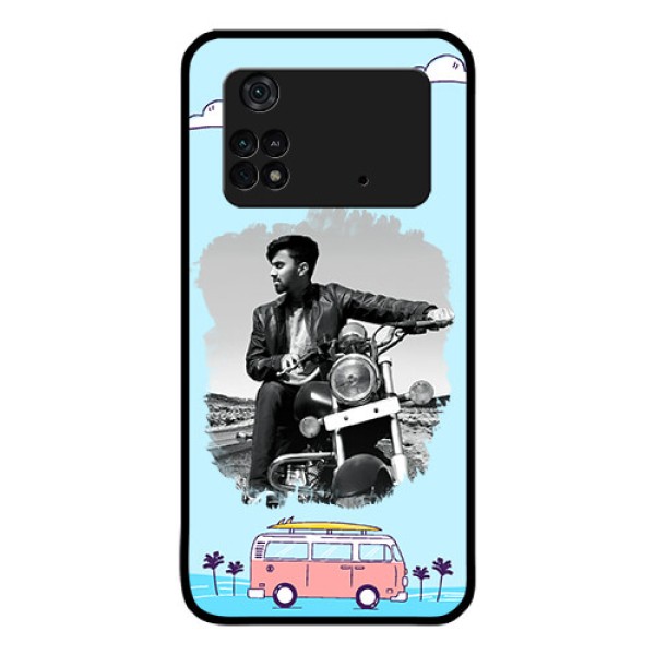 Poco M4 Pro 4G Photo Printing on Glass Case - Travel & Adventure Design Poco M4 Pro 4G Photo Printing on Glass Case - Travel & Adventure Design