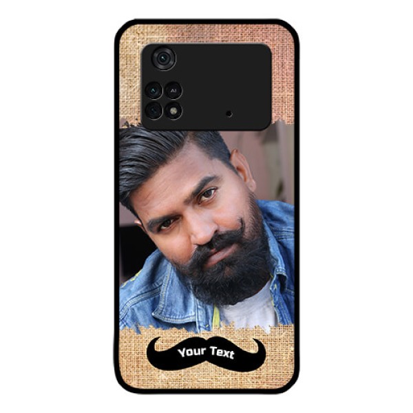 Poco M4 Pro 4G Personalized Glass Phone Case - with Texture Design