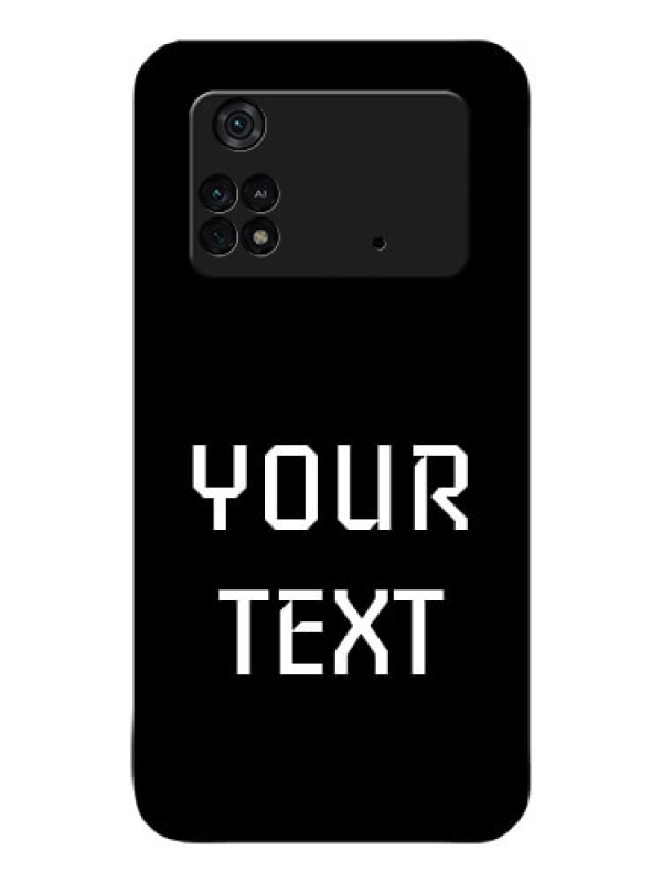 Custom Poco M4 Pro 4G Your Name on Glass Phone Case