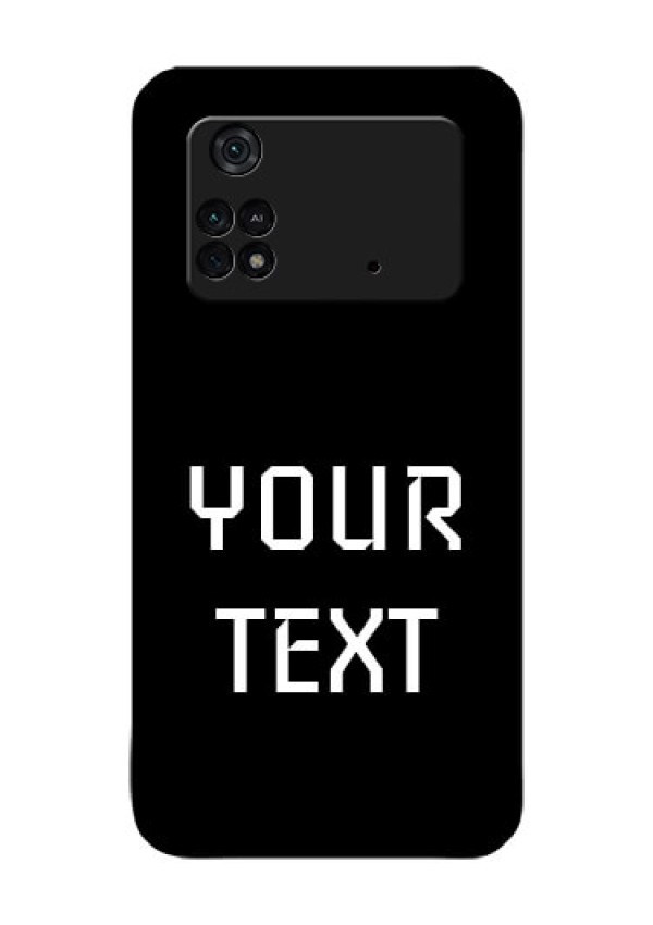 Poco M4 Pro 4G Your Name on Glass Phone Case