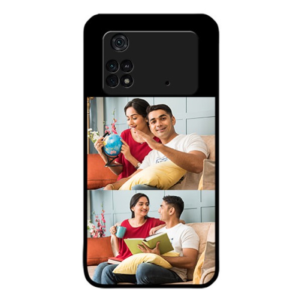 Poco M4 Pro 4G 2 Images on Glass Phone Cover