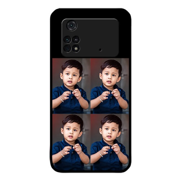 Poco M4 Pro 4G 4 Image Holder on Glass Mobile Cover