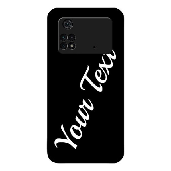 Poco M4 Pro 4G Custom Glass Mobile Cover with Your Name