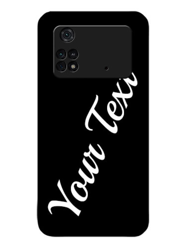 Custom Poco M4 Pro 4G Custom Glass Mobile Cover with Your Name