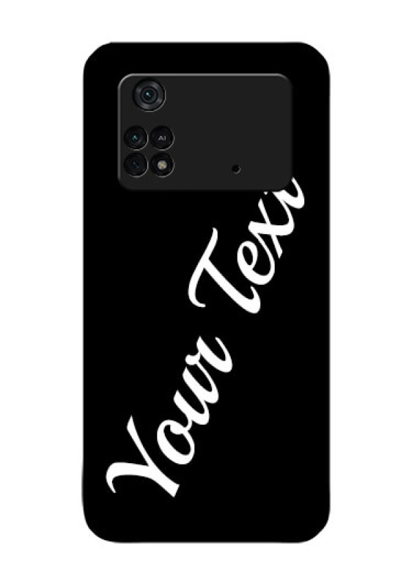 Poco M4 Pro 4G Custom Glass Mobile Cover with Your Name