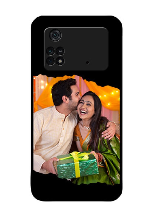 Poco M4 Pro 4G Custom Glass Phone Case - Tear-off Design