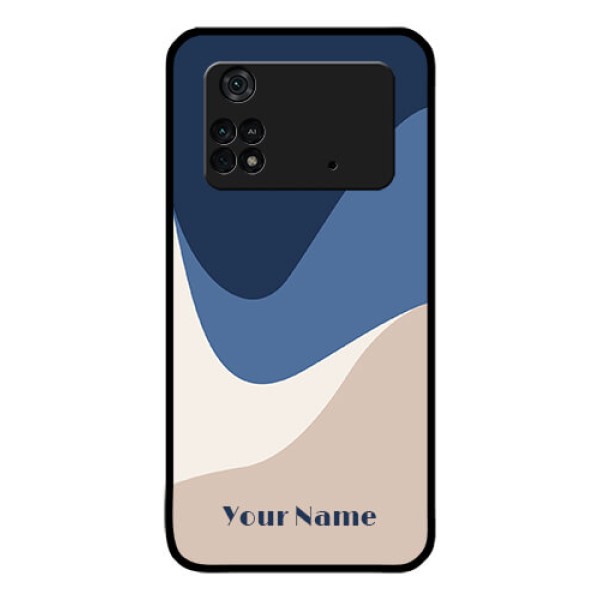 Poco M4 Pro 4G Custom Glass Phone Case - Abstract Drip Art Design