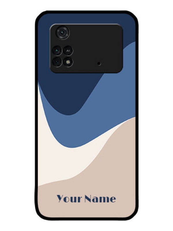 Custom Poco M4 Pro 4G Custom Glass Phone Case - Abstract Drip Art Design