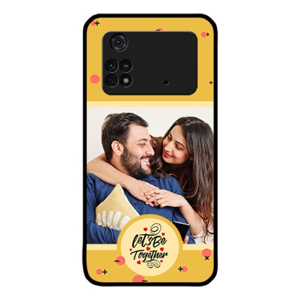 Poco M4 Pro 4G Photo Printing on Glass Case - Lets be Together Design Poco M4 Pro 4G Photo Printing on Glass Case - Lets be Together Design