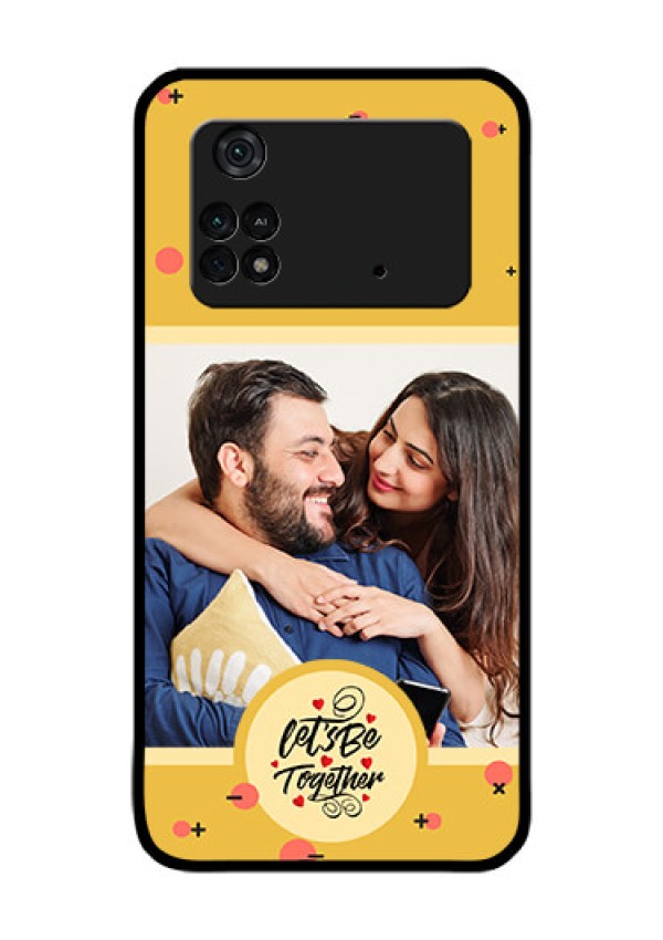 Poco M4 Pro 4G Photo Printing on Glass Case - Lets be Together Design