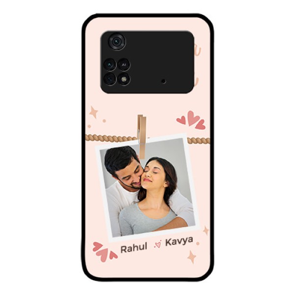 Poco M4 Pro 4G Custom Glass Phone Case - Forever and ever love Design Poco M4 Pro 4G Custom Glass Phone Case - Forever and ever love Design