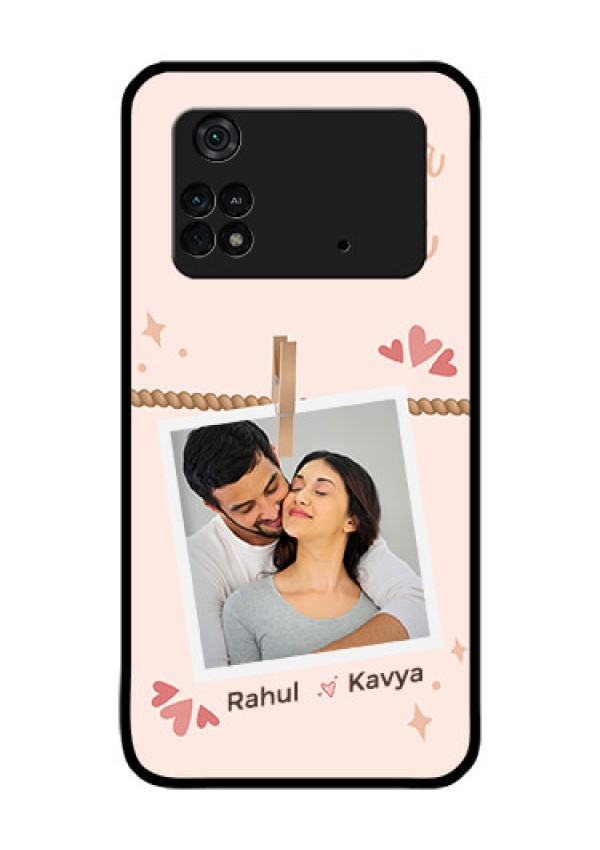 Poco M4 Pro 4G Custom Glass Phone Case - Forever and ever love Design